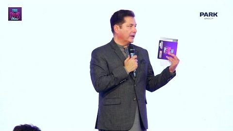 Bakhtiar Khattak hosting a live event on stage